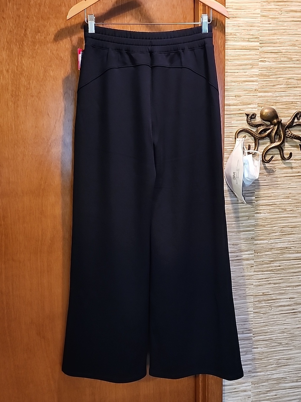 Spanx Black Wide Leg Drawstring Pants - Picture 3 of 5